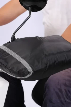 Protetor de mão para inverno, forro à prova de vento, quente