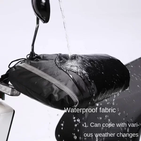 Protetor de mão para inverno, forro à prova de vento, quente - Image 3